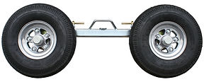 Tow truck equipment: Collins Hi Speed Dolly side frame 4.80 x 8 tires, with aluminum wheels and aluminum hubs