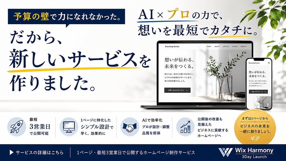 予算の壁で力になれなかった。だから、新しいサービスを作りました。