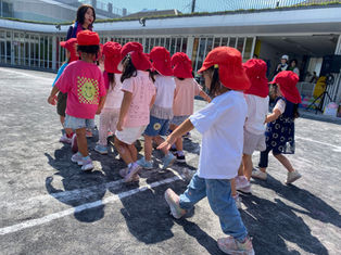 【運動会】3歳児うさぎ組 「かがやく自分 みんなの心 つながる自分」