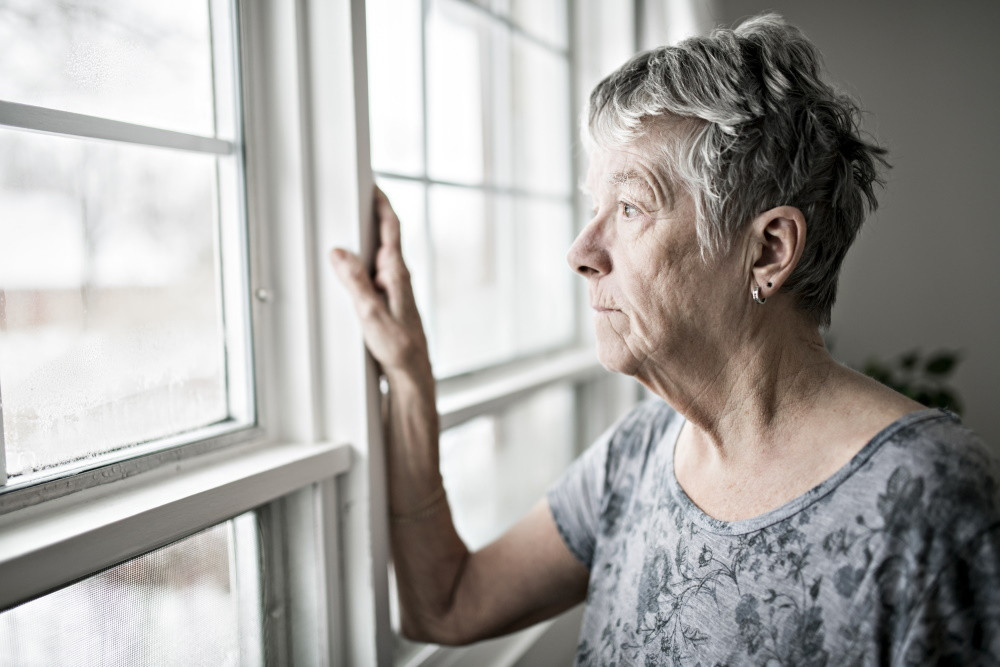 senior with seasonal affective disorder