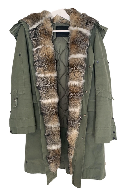 ERMANNO SCERVINO モッズコート ファー ミリタリー Y2K Ermanno Scervino Fox Fur Coat | MyExHusband'sCloset