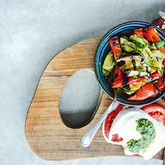 Homemade tzatziki, hummus and aubergine salad served with the Greek Night adult menu