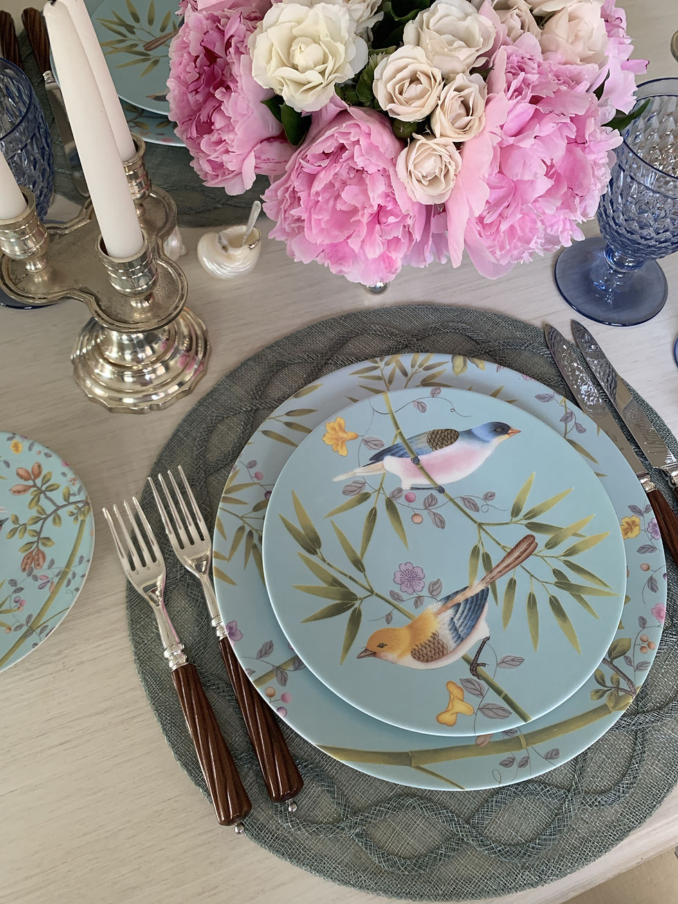 Thumbnail: Tuileries Ice Blue Placemat