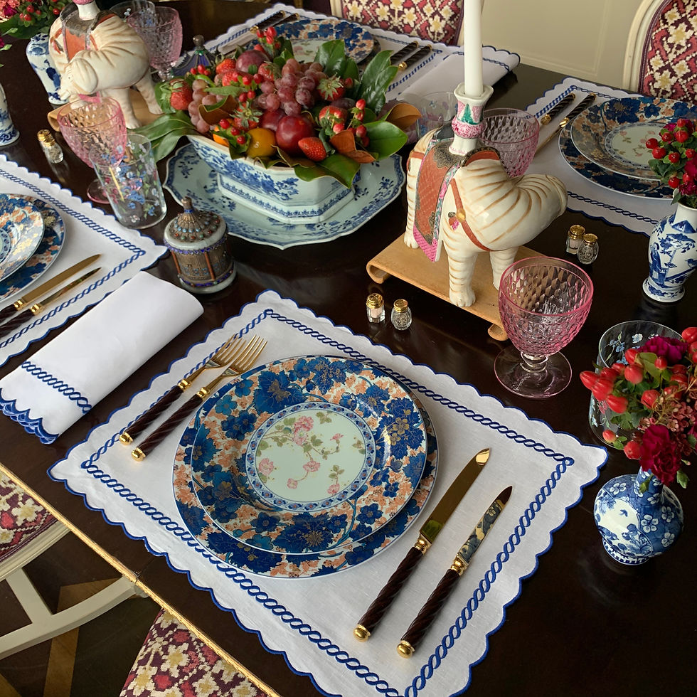 Thumbnail: Haviland Dammouse Dinner Plate