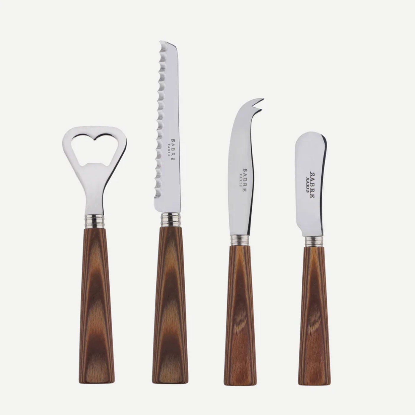 Nature Light Pressed Wood Aperitif Set