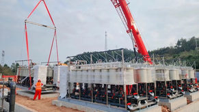 Large Scale Electro Chemical Waste Treatment Systems featuring Magneli Materials anodes…