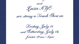 Hampton Trunk Show July 11 and 12