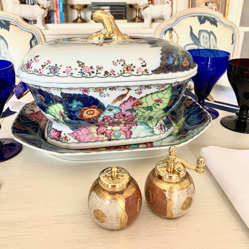 Tobacco-Leaf Tureen by Mottahedeh