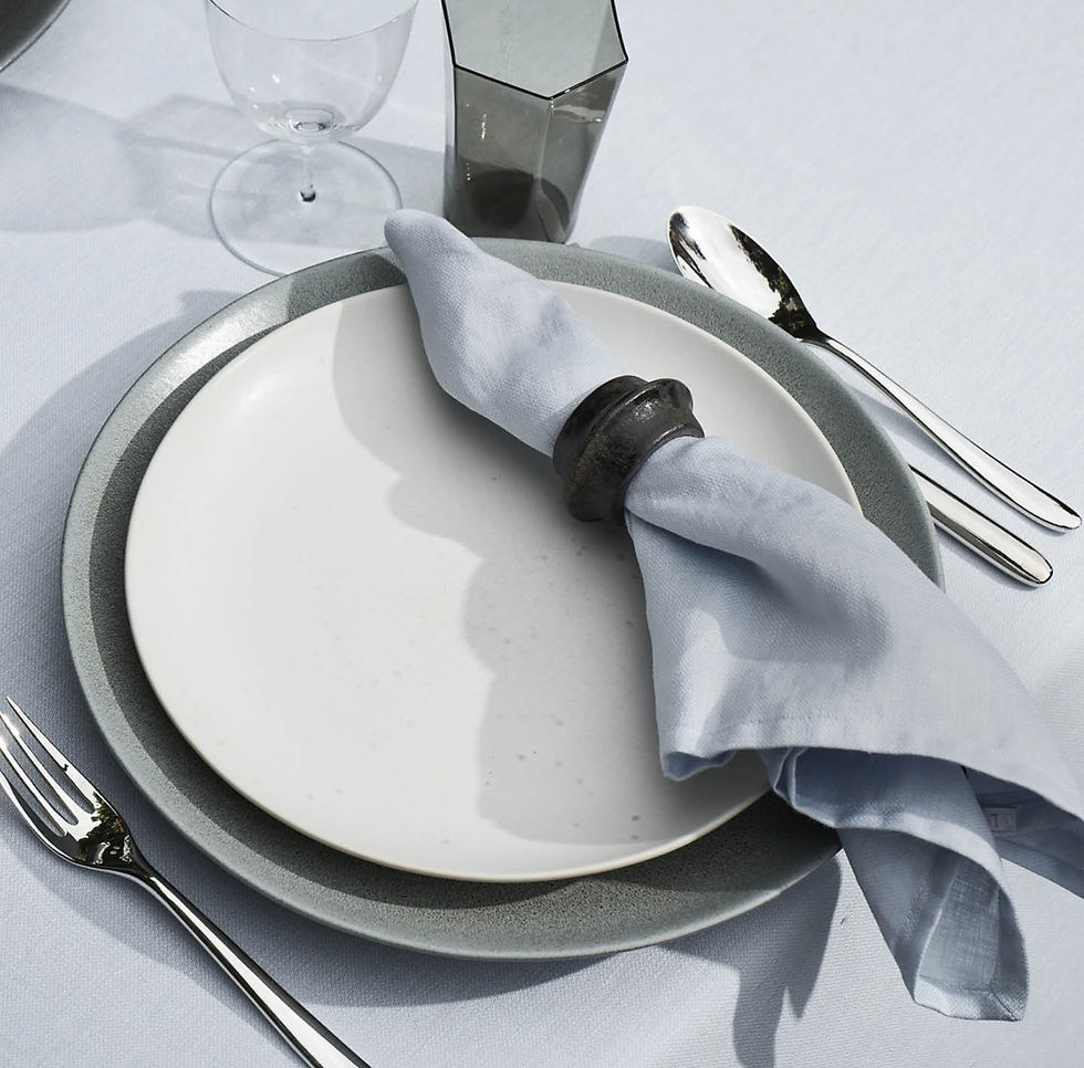 Light Blue Tablecloth