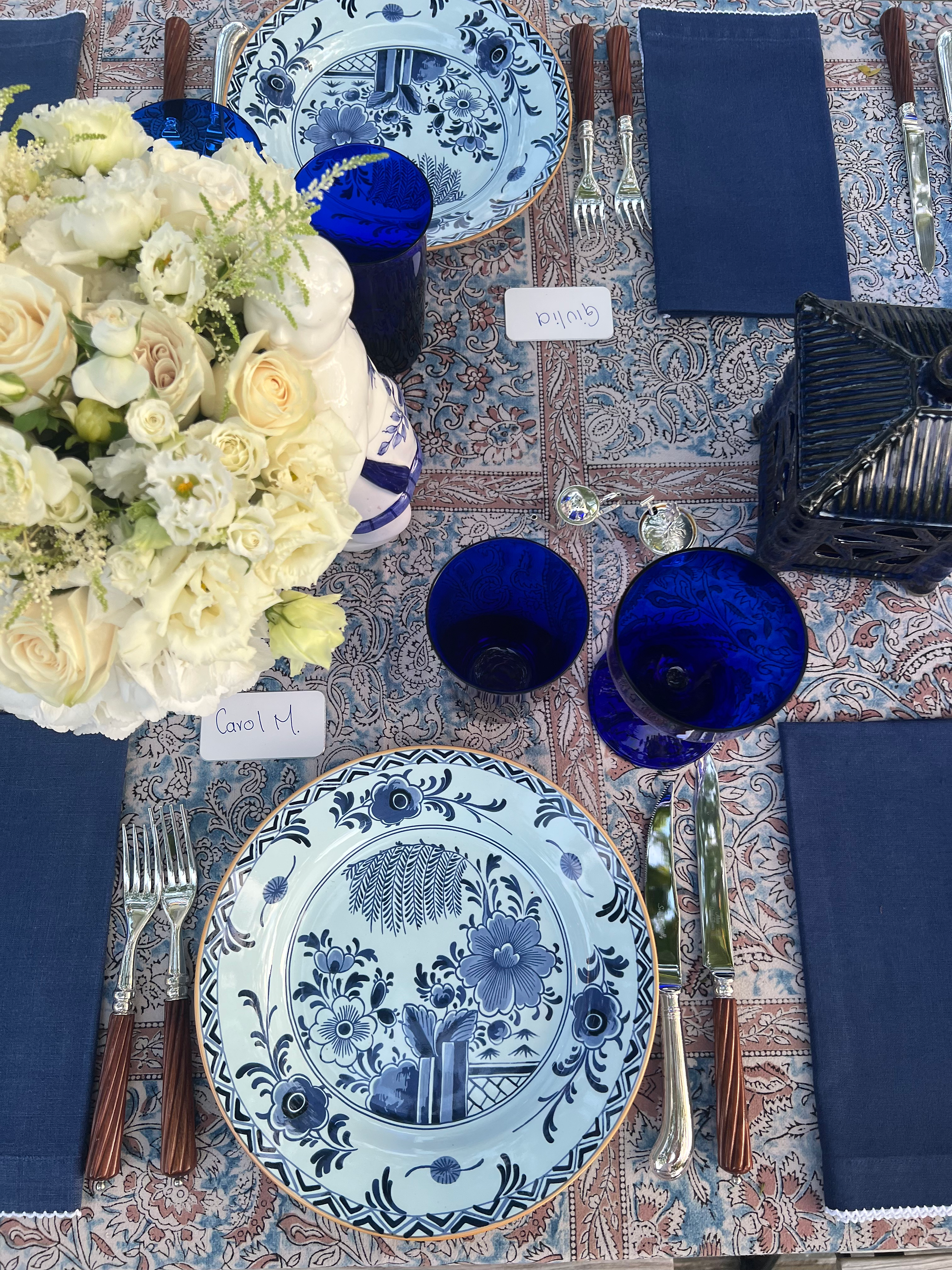 Blue Party plates by Everyday Elegance