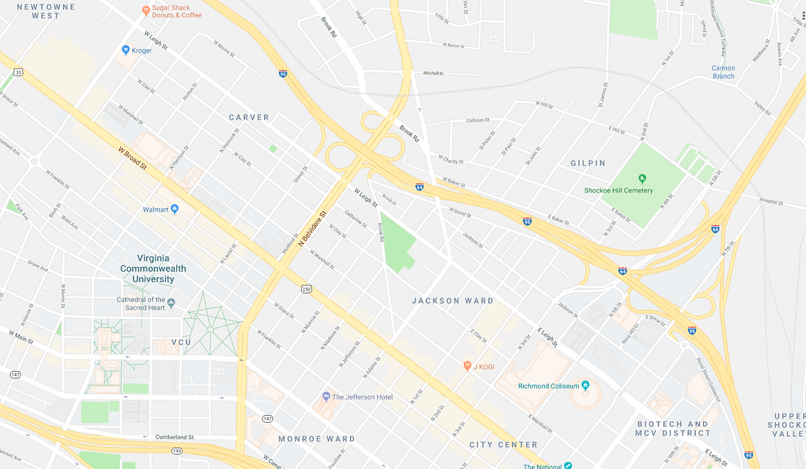 Map of the Neighborhhod near VCU