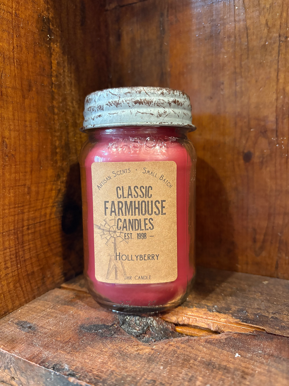 Thumbnail: Hollyberry Classic Star Jar Classic Farmhouse Candle