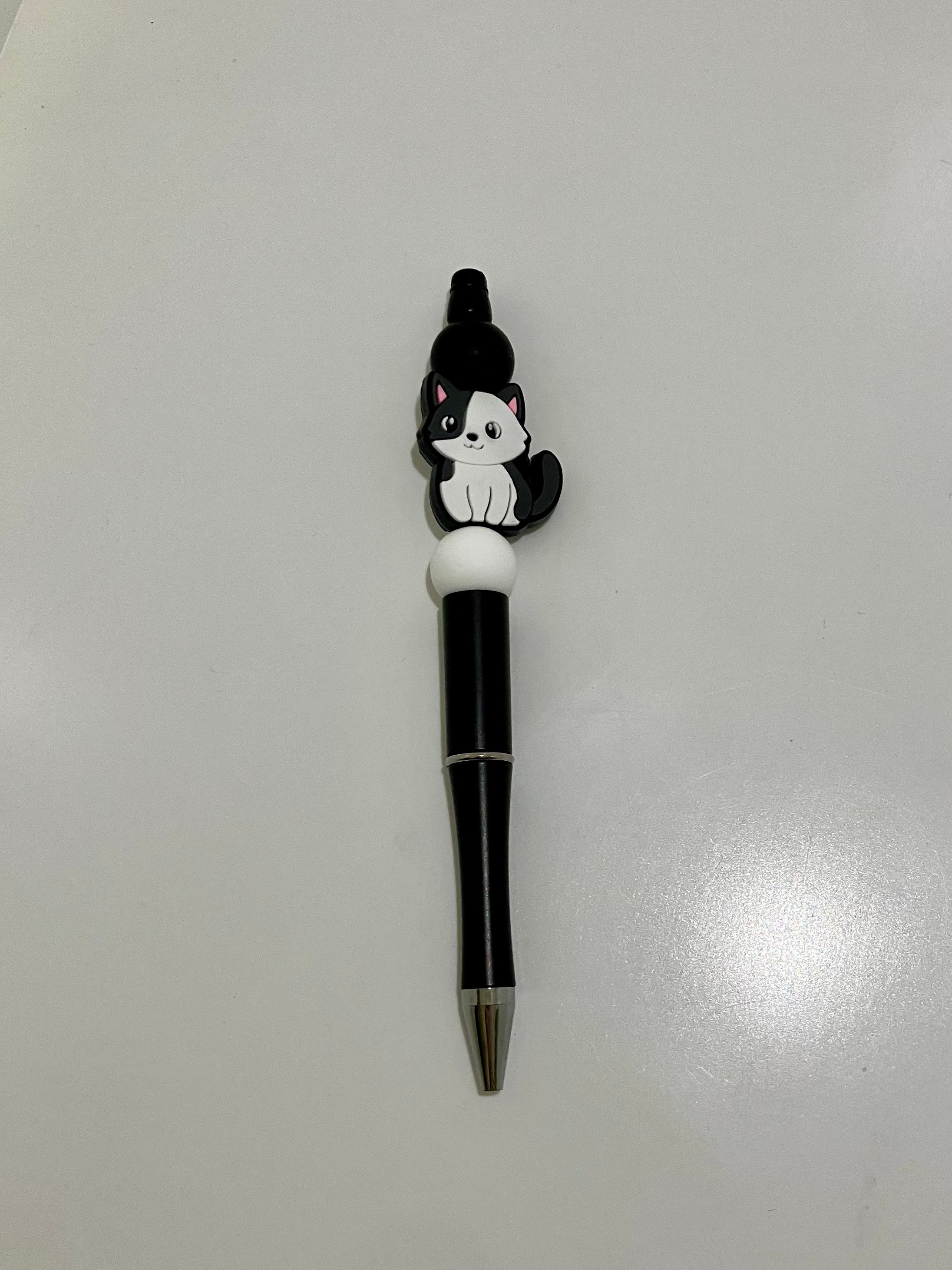 Black Pen w/ Cat Bead