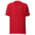 Thumbnail: Unisex t-shirt Front Print w/USA Flag on Left Sleeve