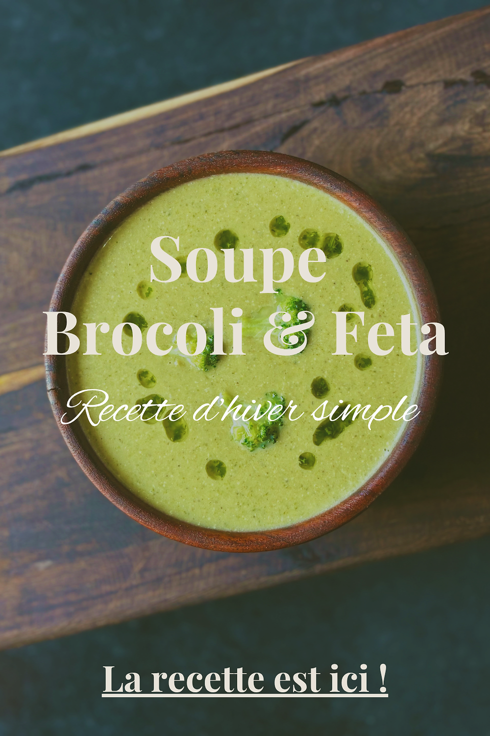 🥦 Soupe de brocoli rôtie à la feta et à la crème