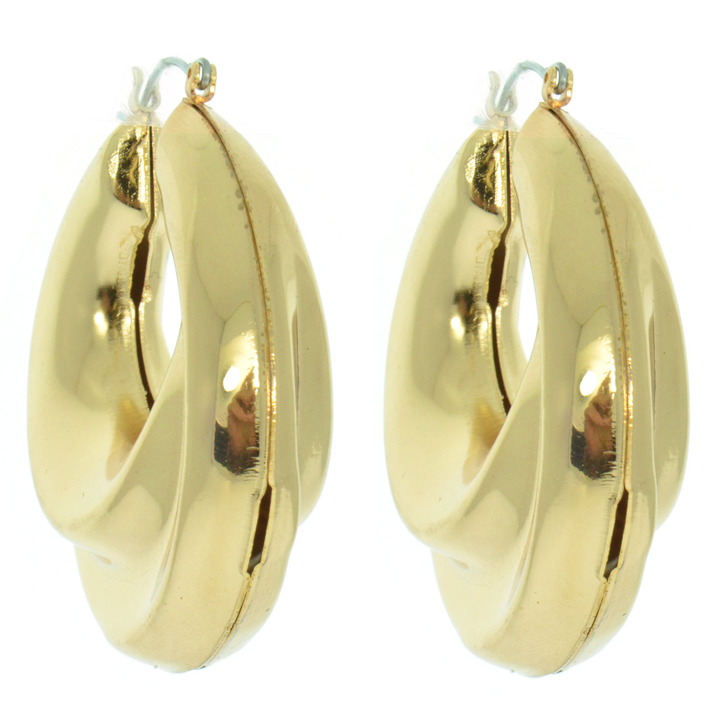 Gold Plate Wave Earrings TD3933