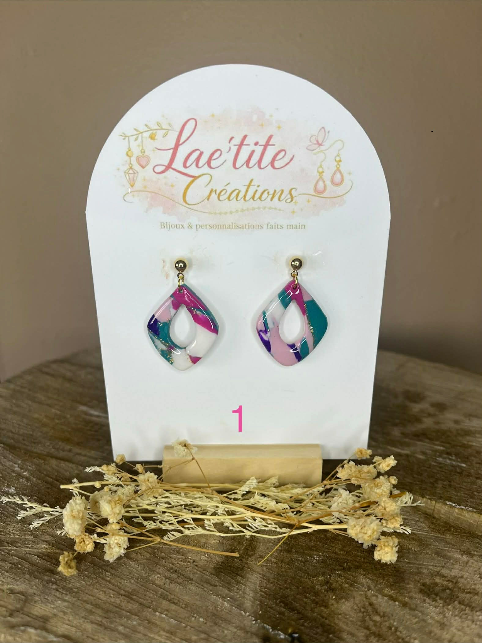 Elya - Boucles en pâte polymère
