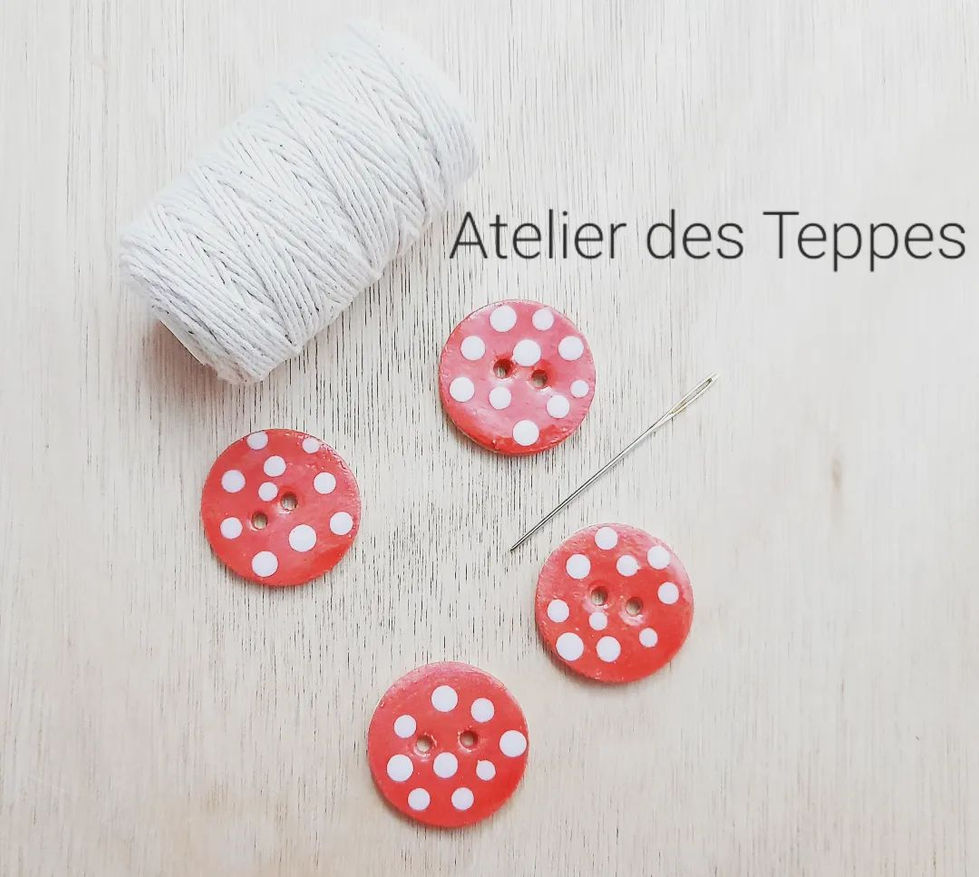 Boutons en céramique