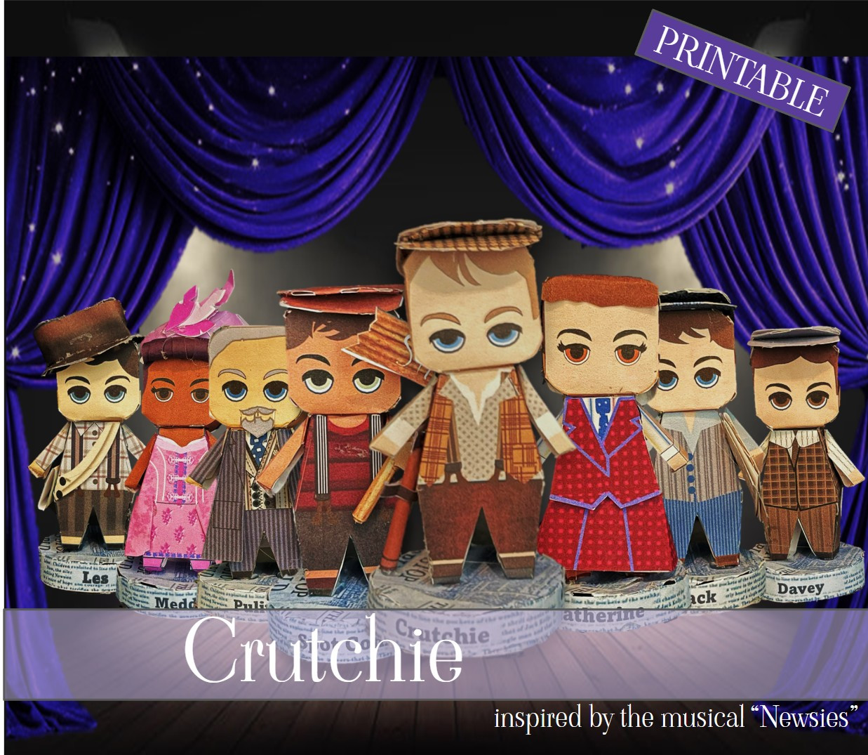 Crutchie Paper Doll