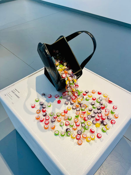 10_ShortChanged_2025_VintagePurseLabelledCandies_34x30x15in.JPG