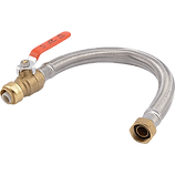 1/4 turn shut off valve with braided hose