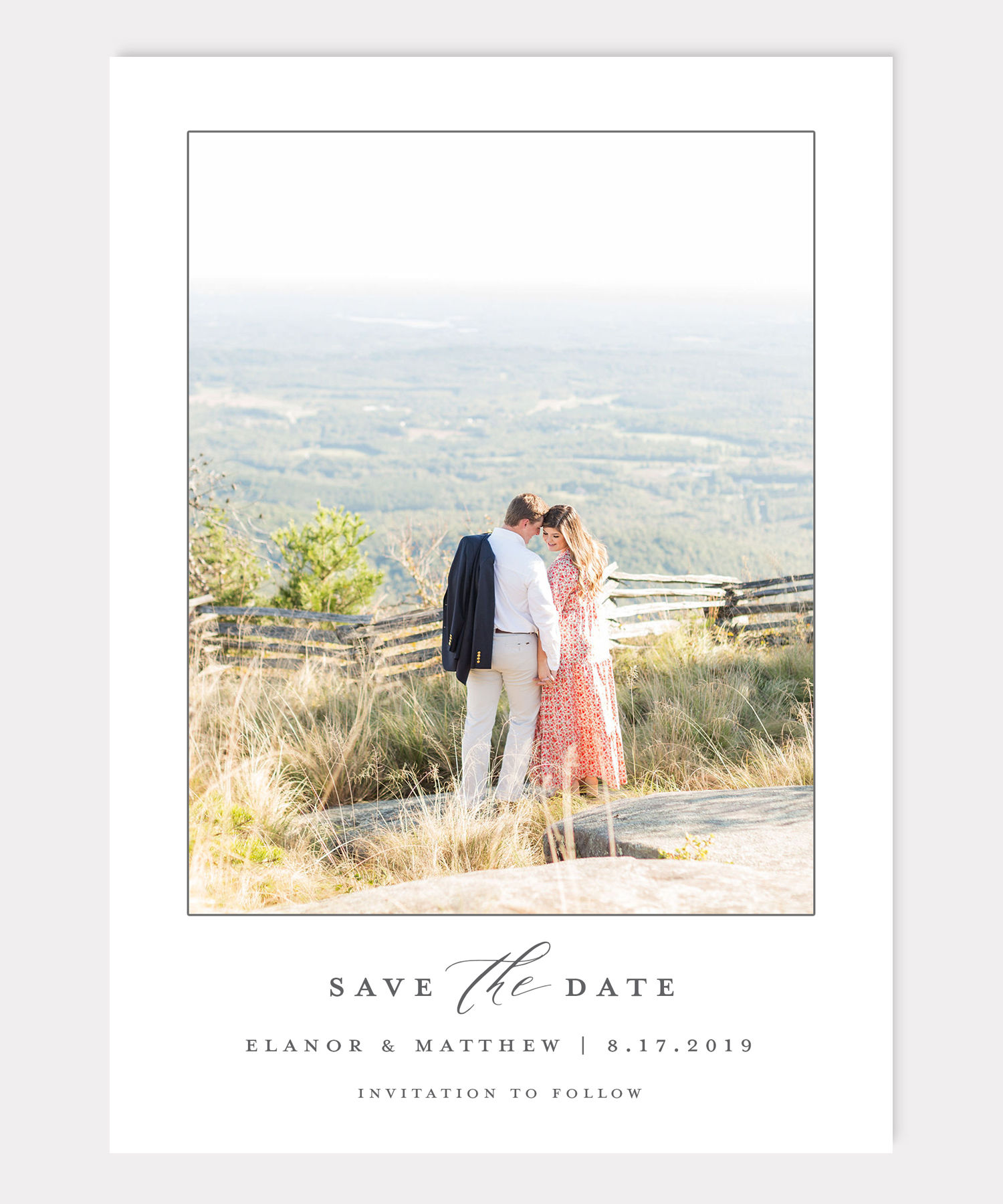 Photo Save the Date card, Custom Save the Date card