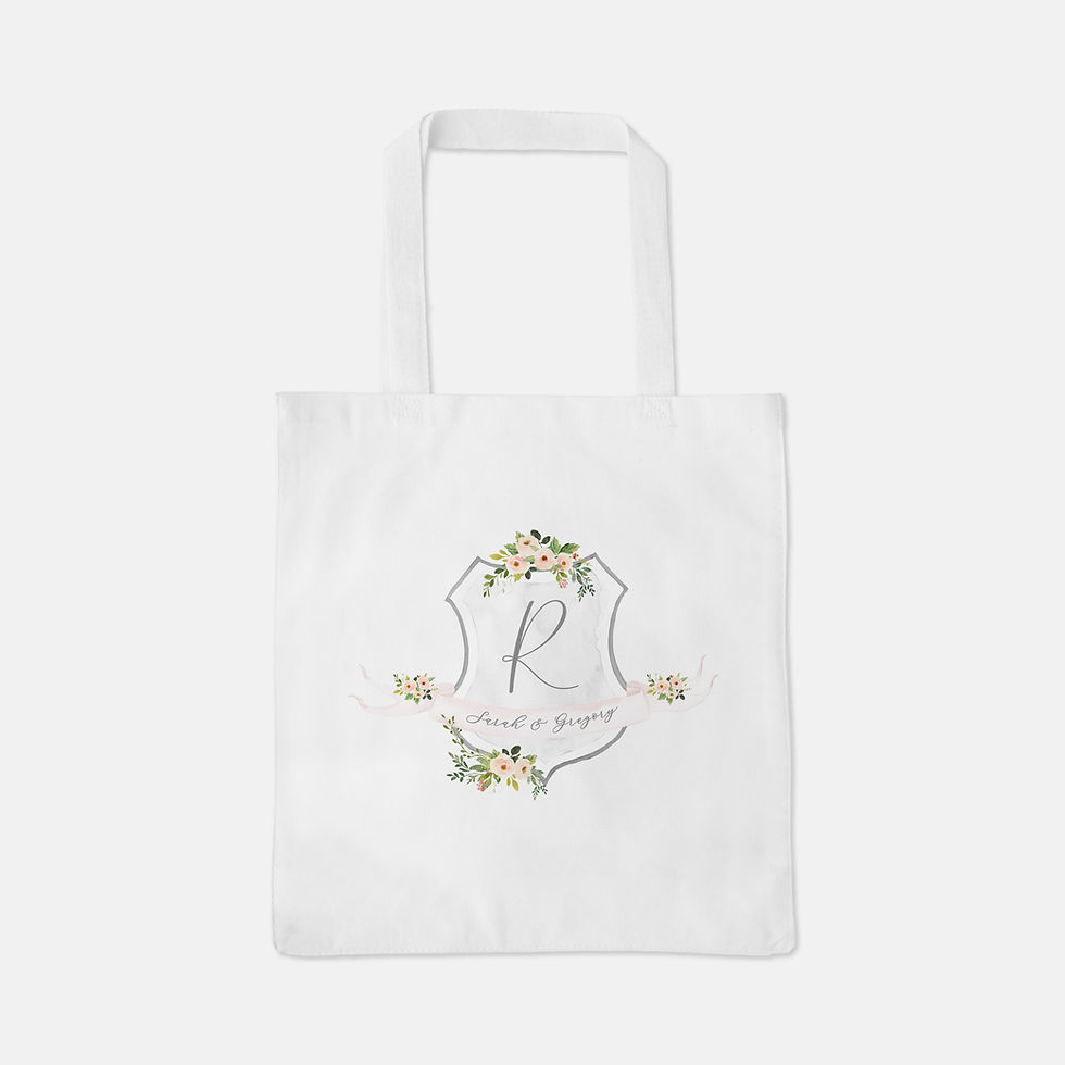 Thumbnail: Custom Watercolor Crest Tote