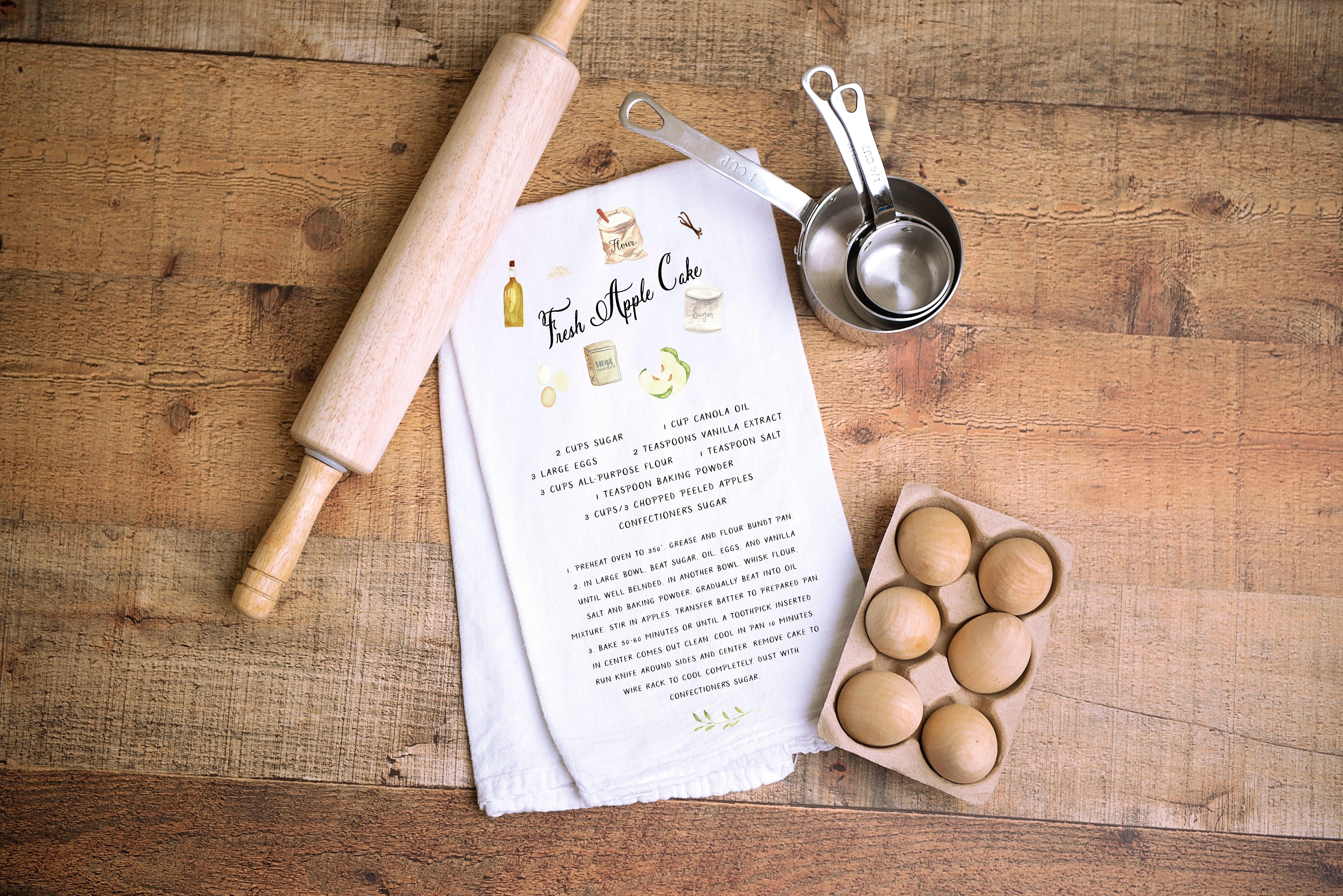 Custom Recipe Tea Towel