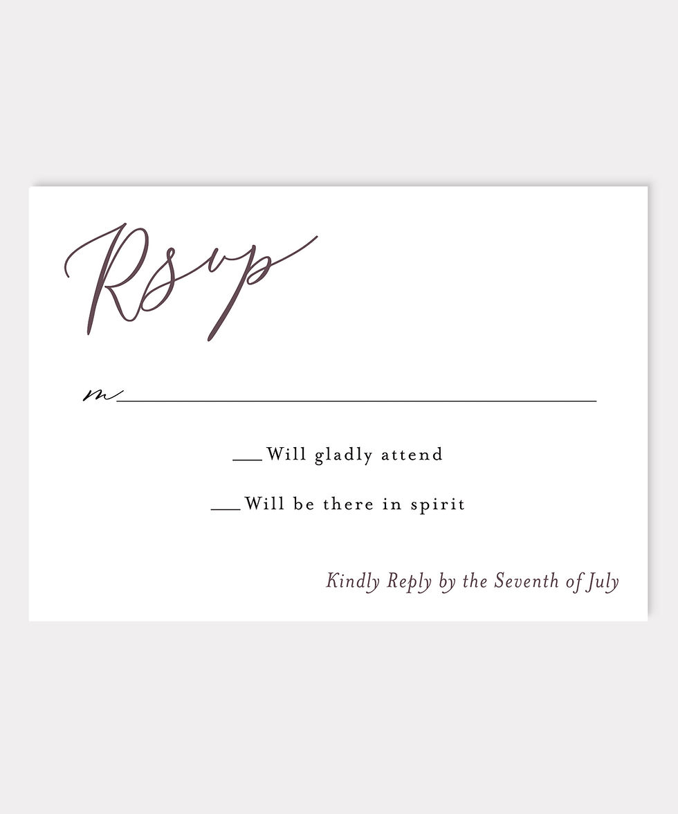 Thumbnail: Modern calligraphy script classic custom wedding invitation