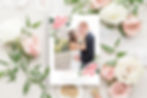 Custom Wedding Save the Date, Custom Photo Save the Date Card, Floral Save the Date