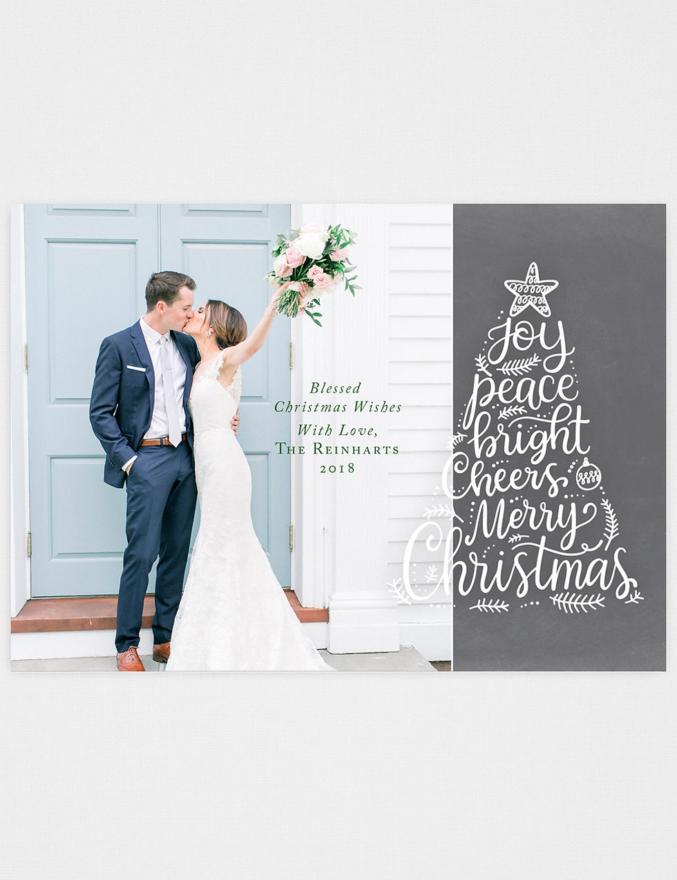 Thumbnail: Joy, Peace, Cheer Photo Holiday Card