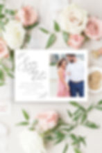 Photo Save the Date card, Custom Save the Date card, Laurel Greenery Save the Date