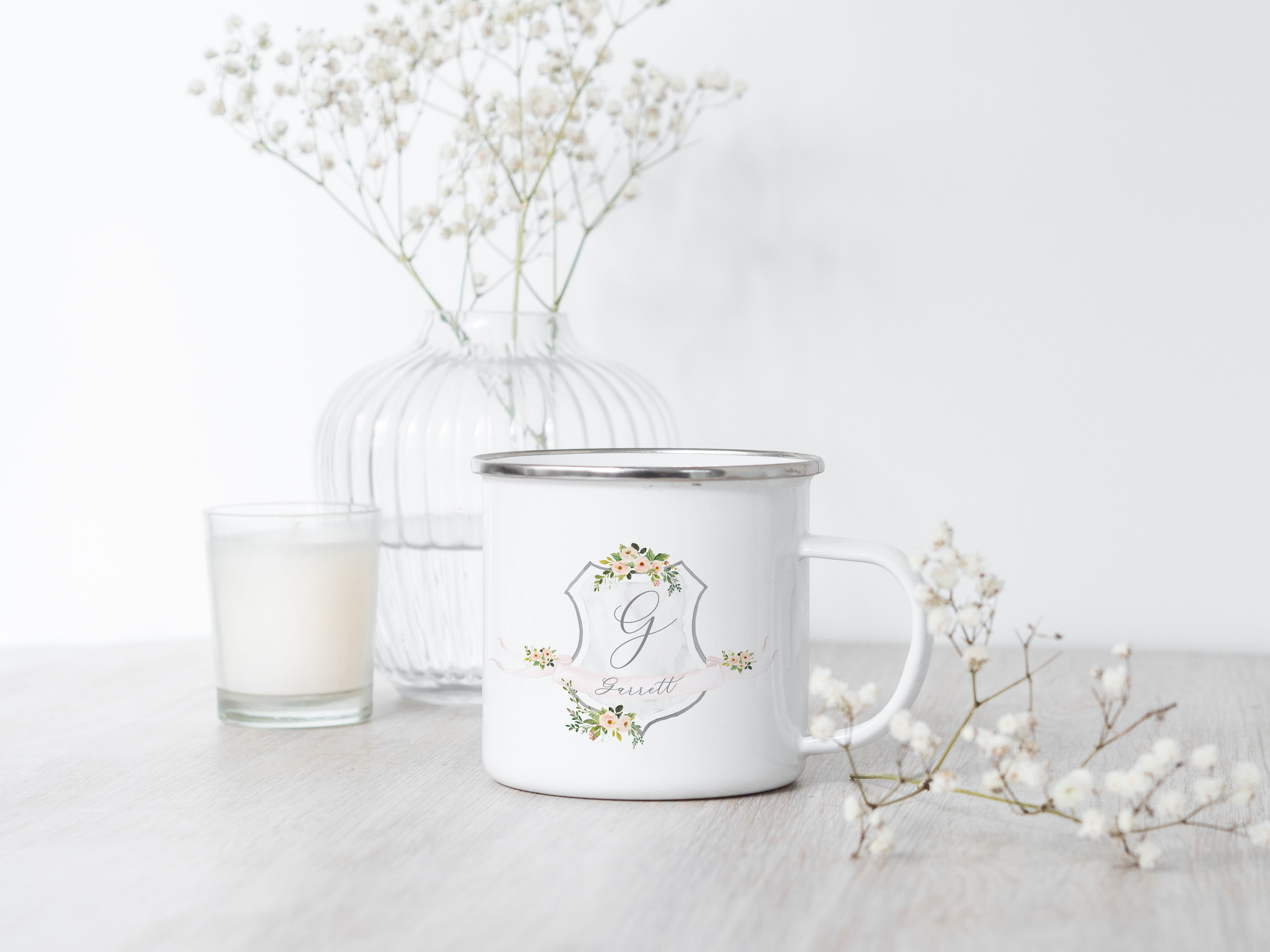 Custom Watercolor Crest 10oz. Mug