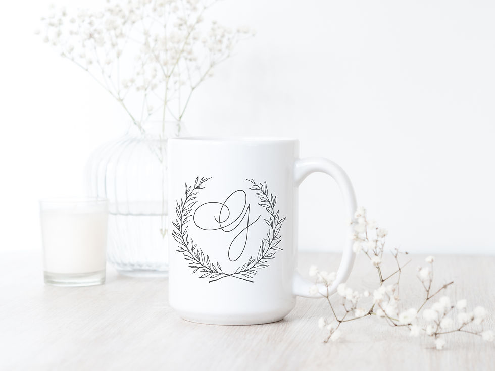 Custom Monogram Mug