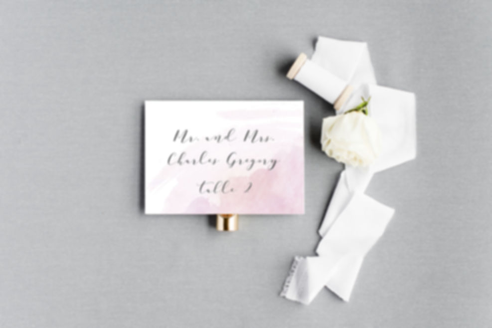 Pink Watercolor Escort Cards Place Cards