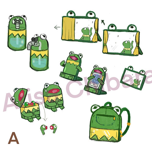Kermie Sticker Sheets