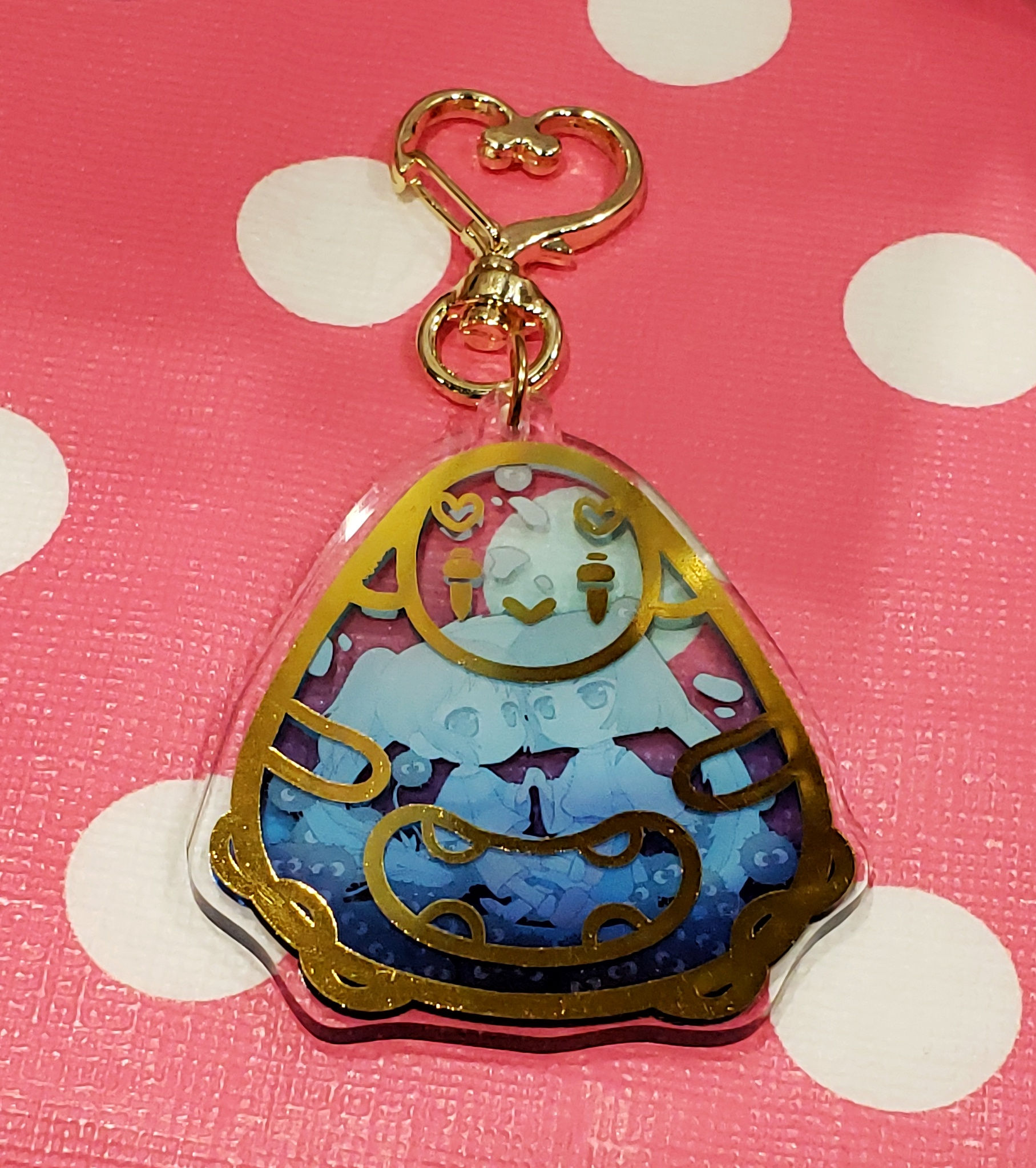 2.5 in Gold Foil No Face Aquarium Acrylic