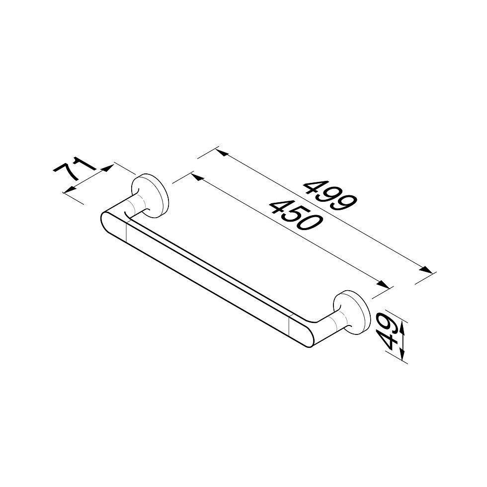 Thumbnail: Tone Towel Rail 45cm