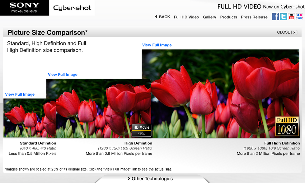 Full HD Video Now on Cyber-shot 2011