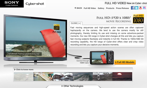 Full HD Video Now on Cyber-shot 2011