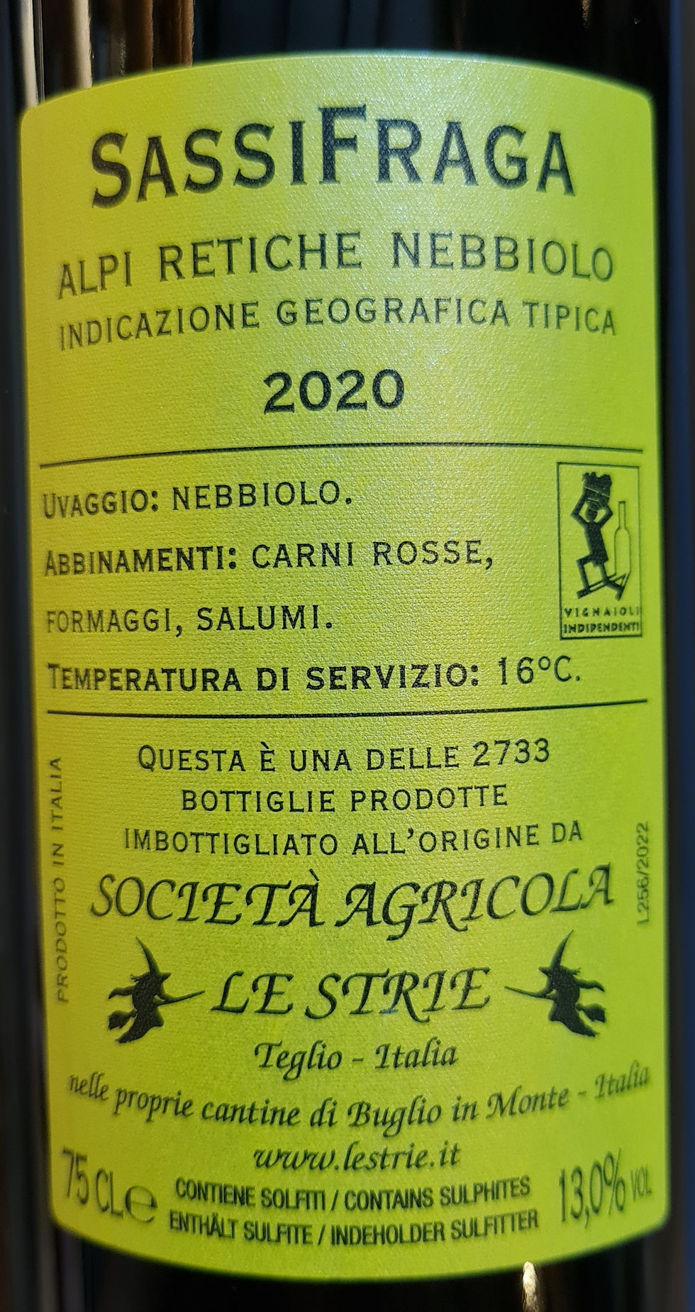 Miniatura: Alpi Retiche Nebbiolo IGT “Sassifraga”