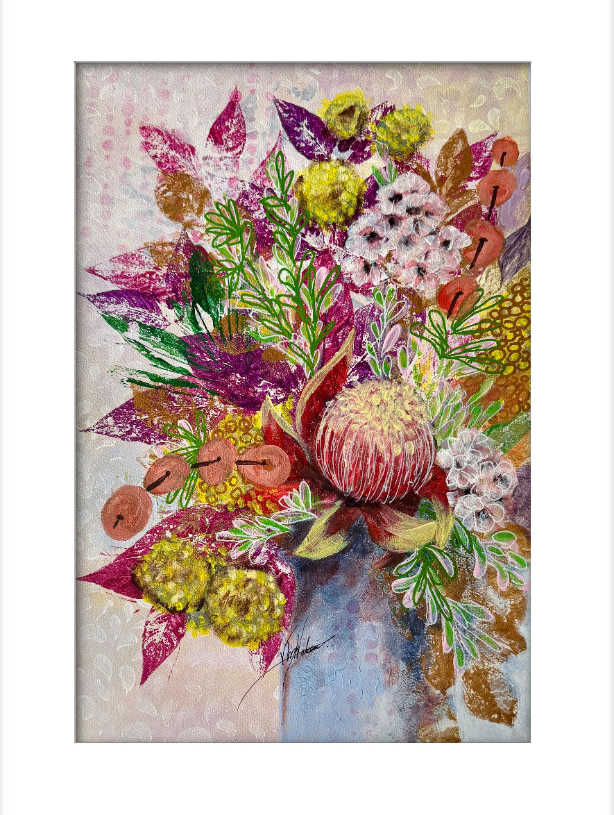 Vicki Watson    Floral Arrangement Red #1