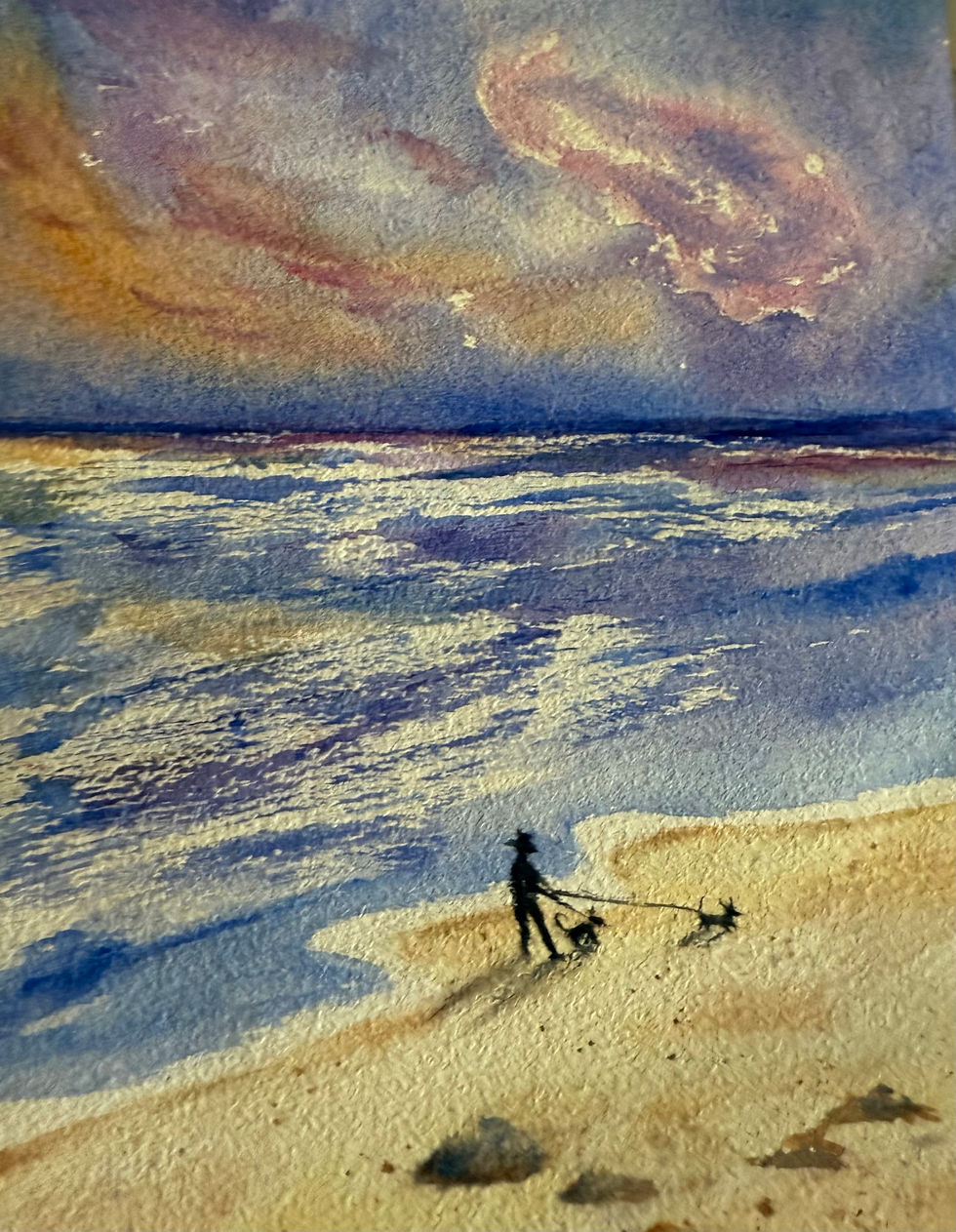 Juana Bernardo    Evening Beach Walk