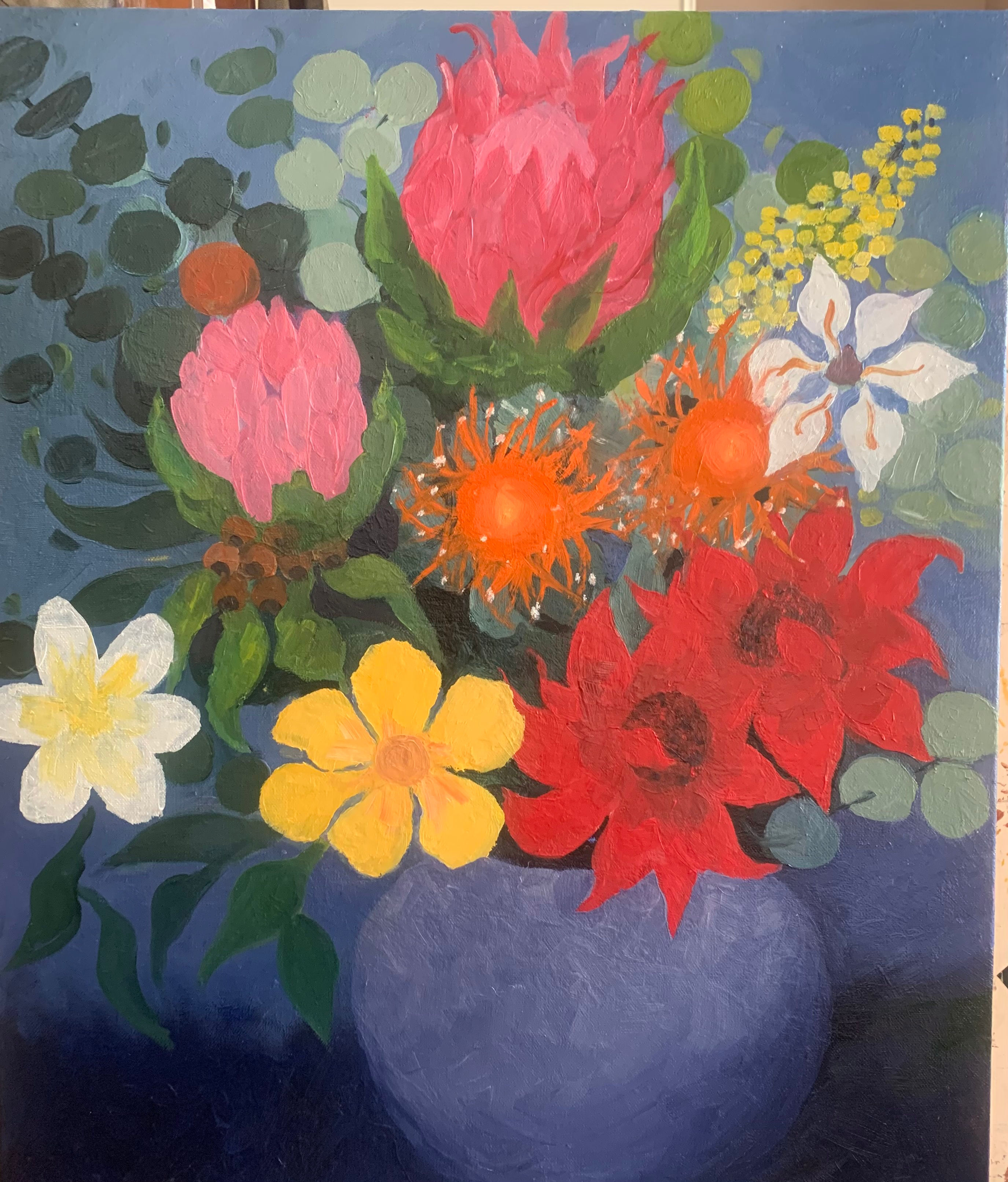 Vase of Wildflowers  Linda Bridges