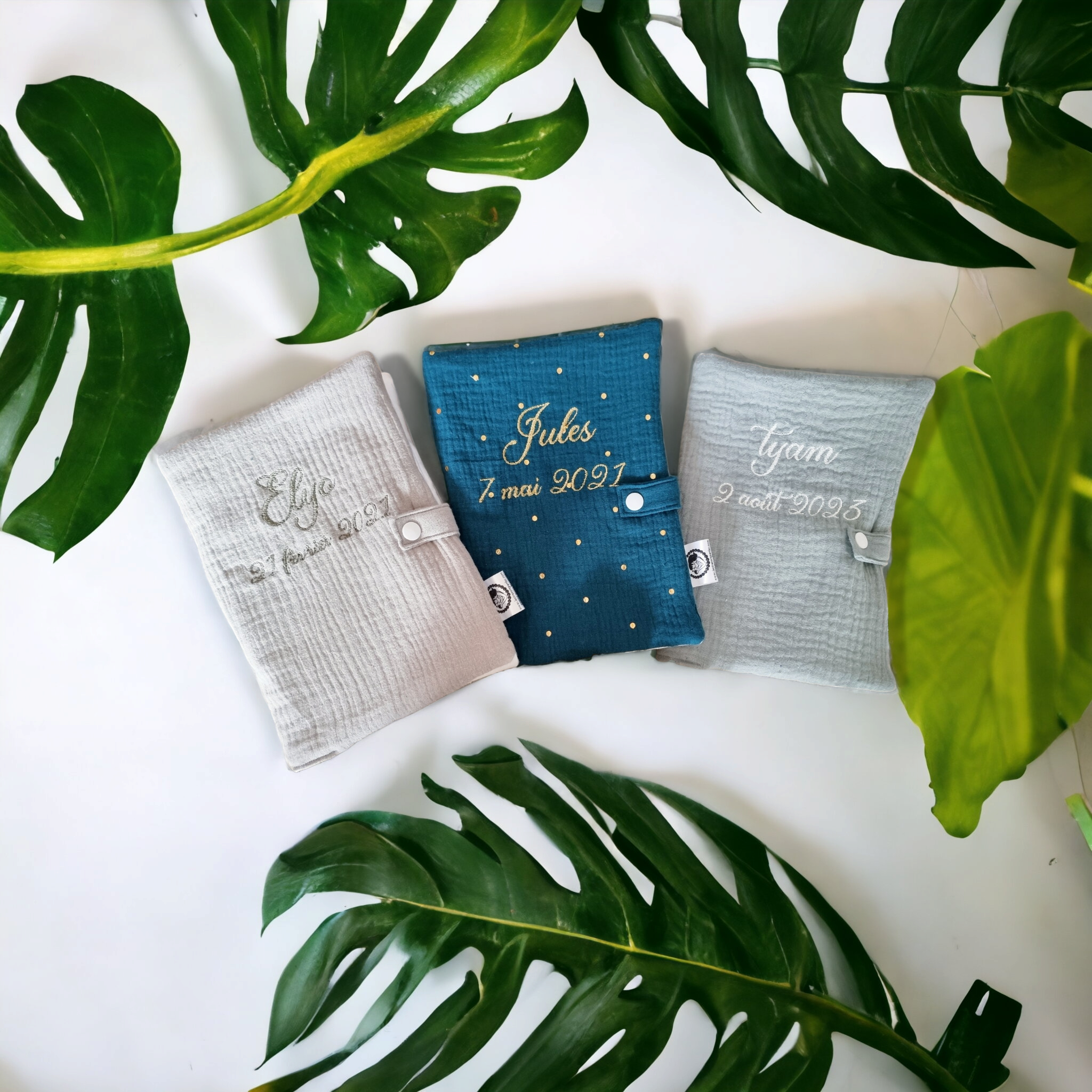 Protège carnet de santé double gaze