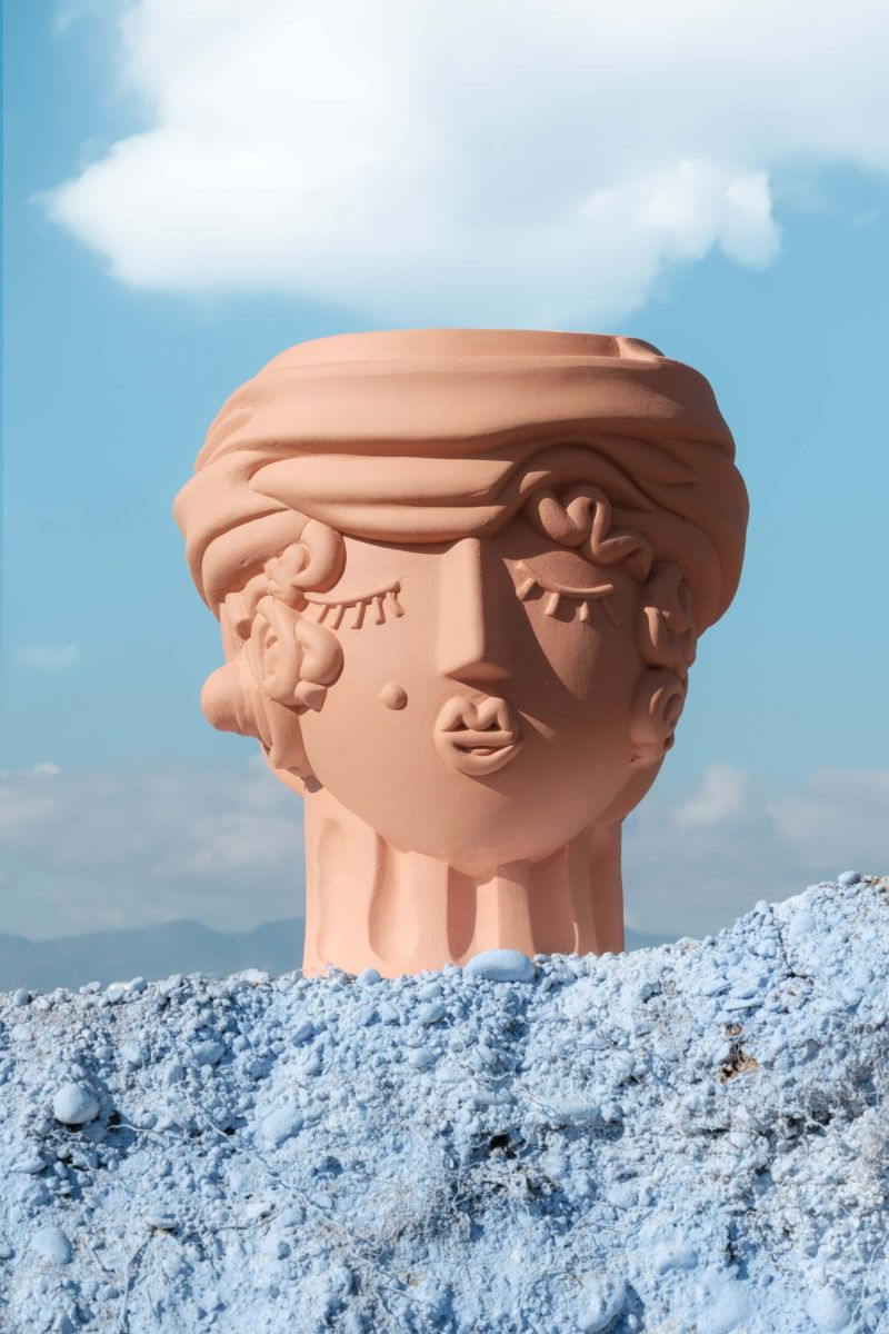 Miniatura: MAGNA GRECIA WOMAN - VASO IN TERRACOTTA -