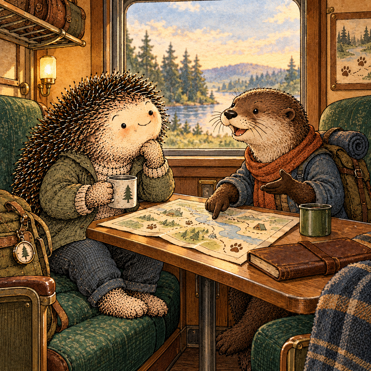 A gentle cream-faced, spiky-furred woodland companion exploring Day 271: The Person Outside Your Usual World