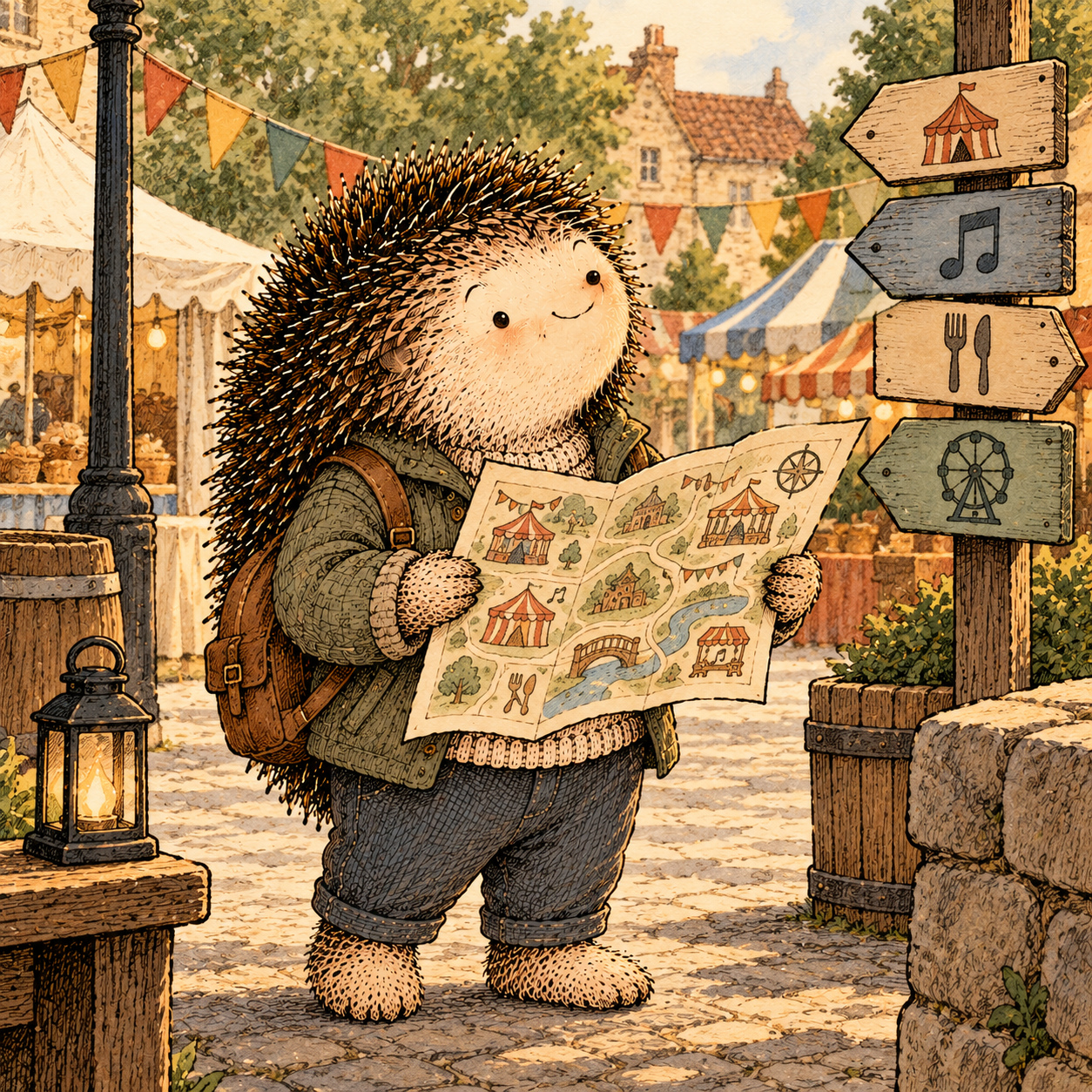 A gentle cream-faced, spiky-furred woodland companion exploring Day 232: When Life Starts Feeling Bigger