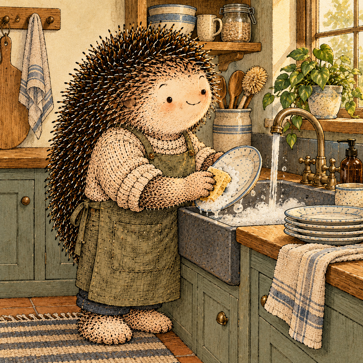 A gentle cream-faced, spiky-furred woodland companion exploring Day 209: You Don't Need to Prove You've Changed