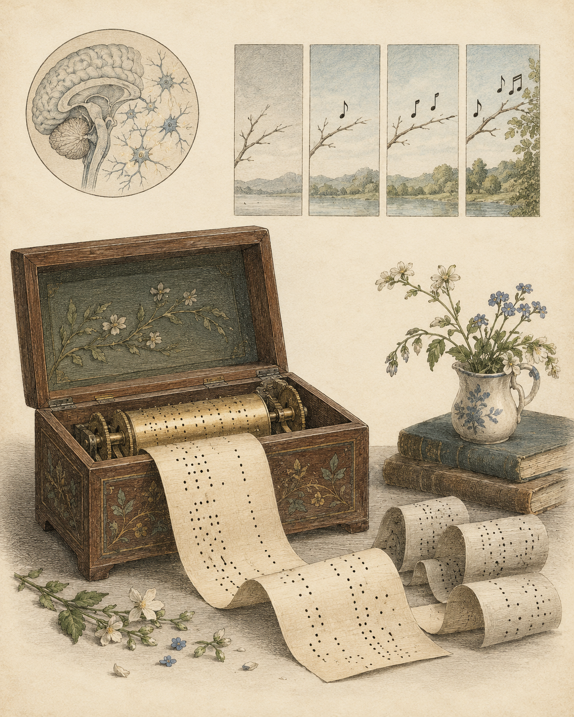 Vintage CWOB scientific illustration for Notice When Capacity Comes Back